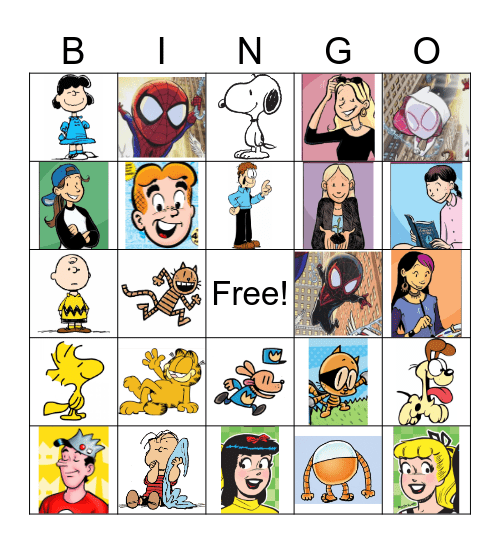 Comics and Graphic Novels Bingo Card