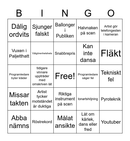 Mello 2025 Bingo Card