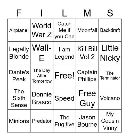 Movies_03082025 Bingo Card