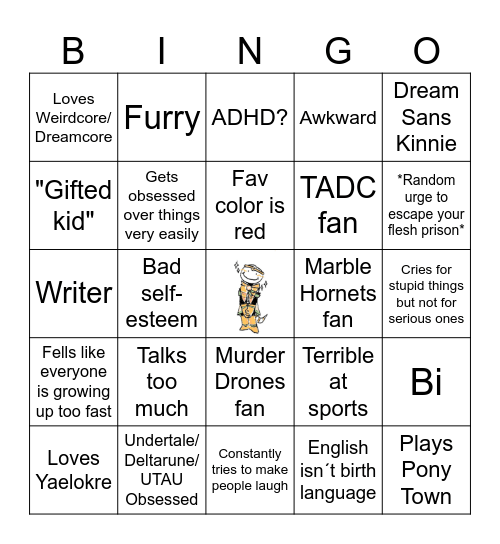 Me Bingo!!! Bingo Card