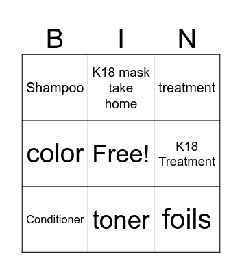 upselling 1 square per client Bingo Card