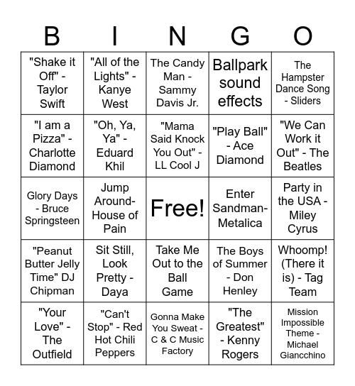 Heard on Vale Street Bingo Card
