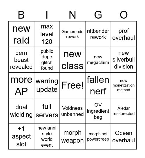 Fruma Update Bingo Card Bingo Card