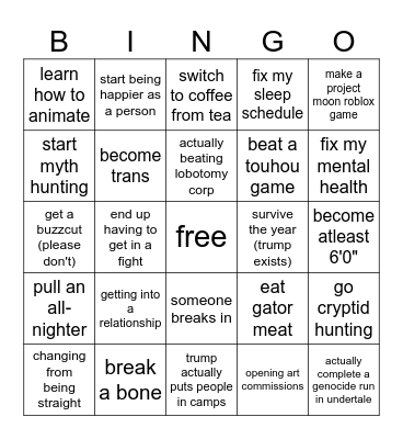 mandelamoth's 2025 Bingo Card