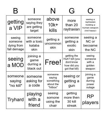 Sr_Thomas bingo card Bingo Card