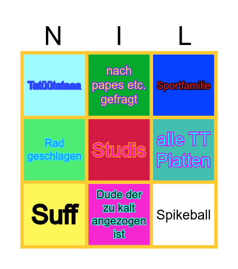 Bärenwiese Bingo Card