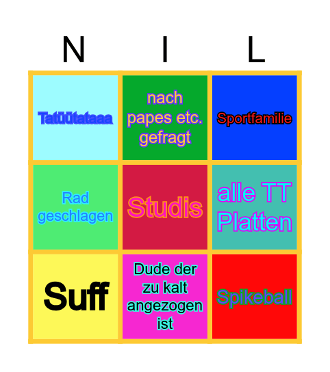 Bärenwiese Bingo Card