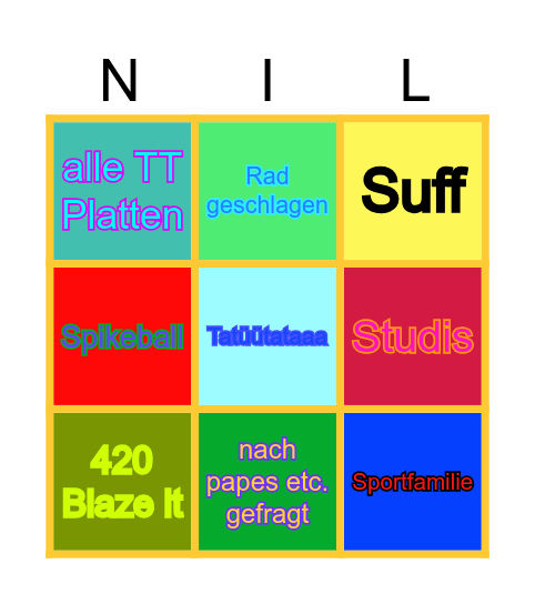 Bärenwiese Bingo Card