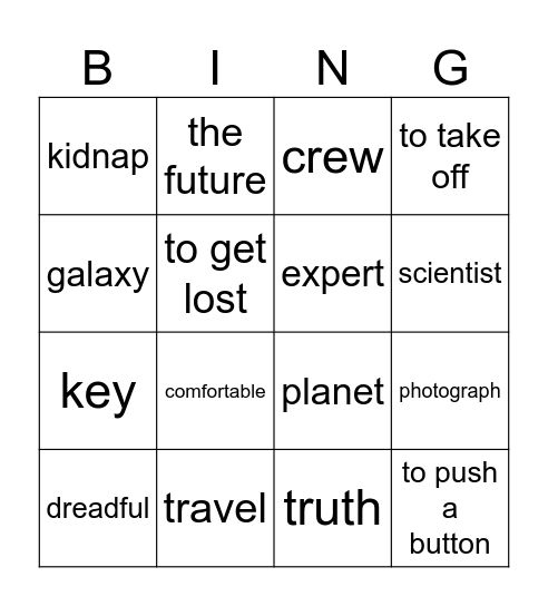Bingo U8 Bingo Card