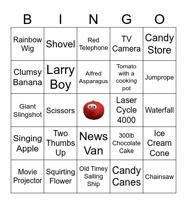 Veggie Tales Bingo Card