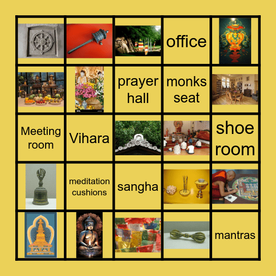 Buddhist Temple Bingo! Bingo Card