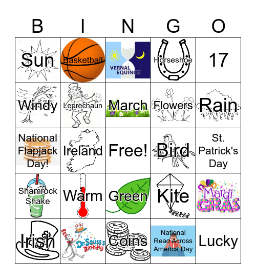 March Bingo Card