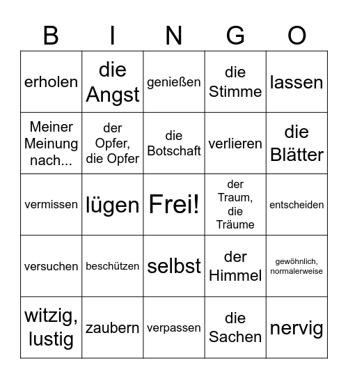 MMM 2025 Bingo Card