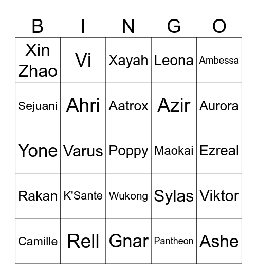 First Stand Bingo Day 1 Bingo Card