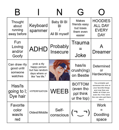 REKI KINNIE! Bingo Card
