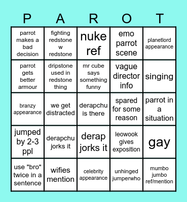 unstabel universe Bingo Card