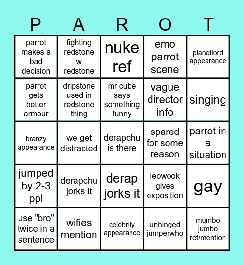 unstabel universe Bingo Card