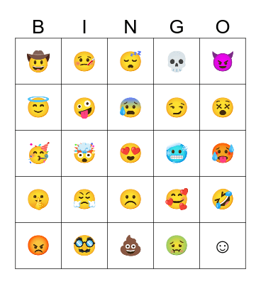 Emoji BINGO Card