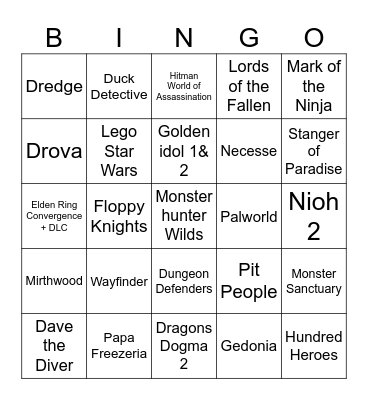 Doug Backlog Bingo Card