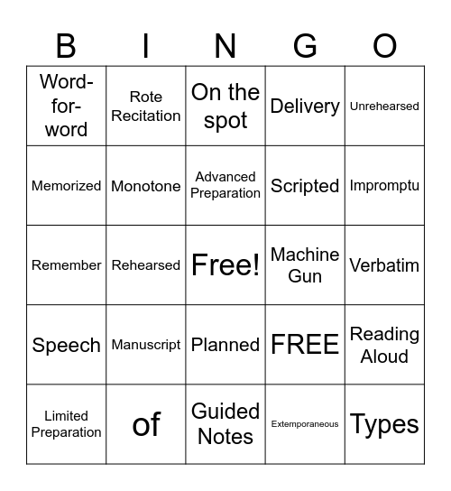 Bingo Card