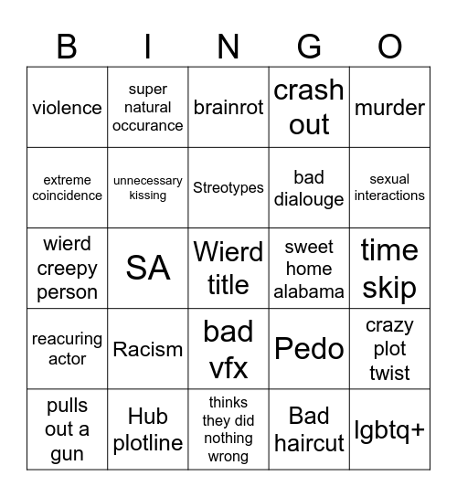 tommorows teachings Bingo Card