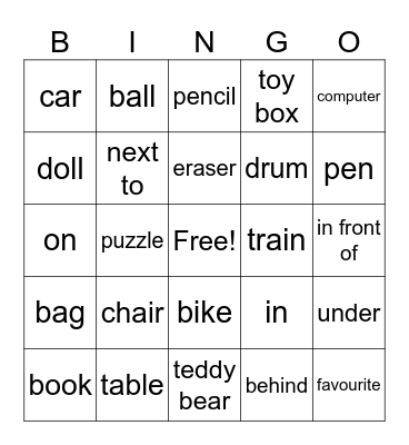 Unit 1-3 Bingo Card