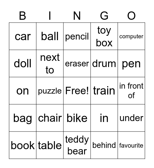 Unit 1-3 Bingo Card