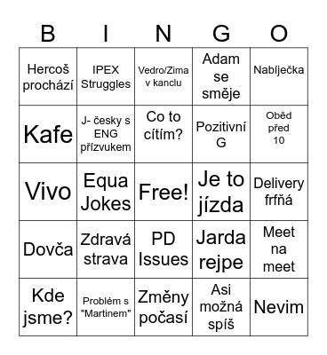 SOS Bingo Card