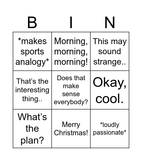 Nick Bingo 💥 Bingo Card