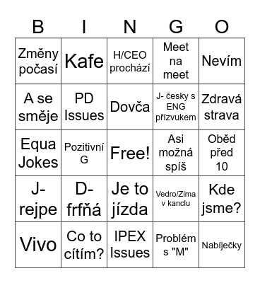 SOS Bingo Card