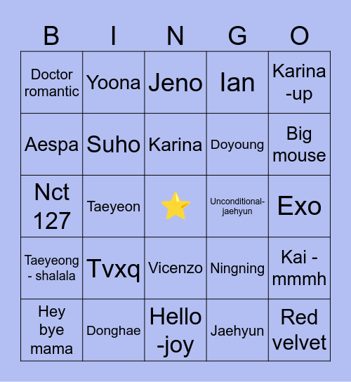 Mohan Bingo Card