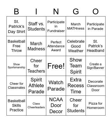 MARCH MADNESS BINGO Card