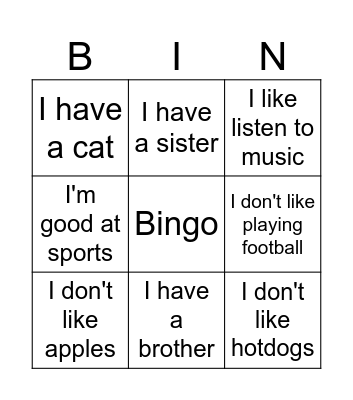 Bingo Card