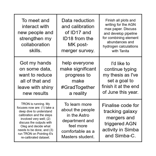 Bushveld Radio Bingo Card