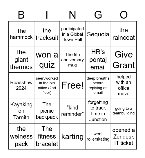 Welocalize 10 Bingo Card