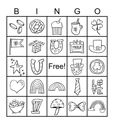 St Patrick's Bingo! Bingo Card