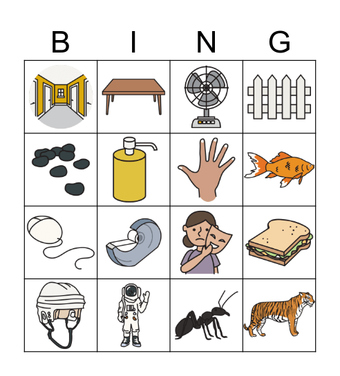Lift Phonics L1 Bingo Card