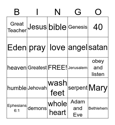 Greatest Teacher Chapters 1-8 Bingo Card