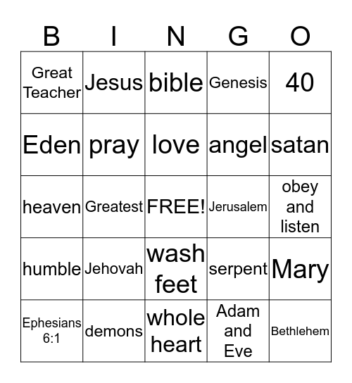 Greatest Teacher Chapters 1-8 Bingo Card