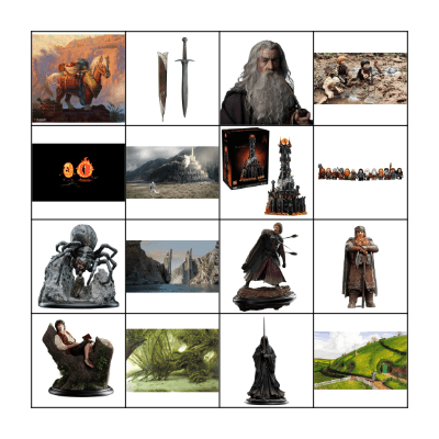 Lord of the Rings - Kids Bingo Card