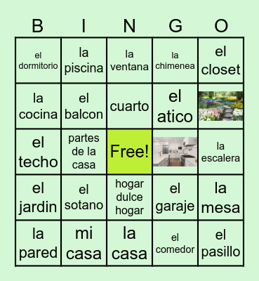 La casa 2-4 Bingo Card