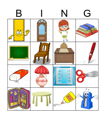 IN THE CLASSROOM Bingo Card