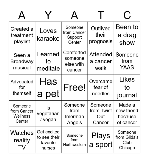 Be Curious, Not Judgmental Bingo Card