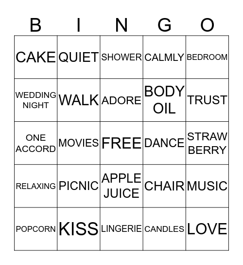 LOVE WITH A PURPOSE Bingo Card