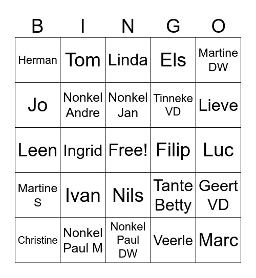 Katjes Bingo Card