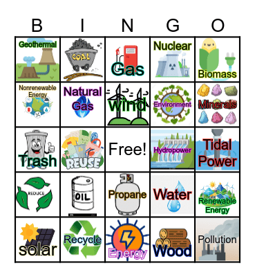 Champions for nature Bingo Card