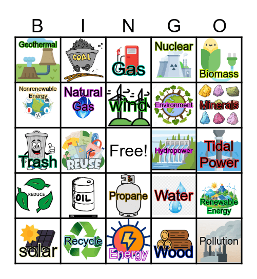 Champions for nature Bingo Card