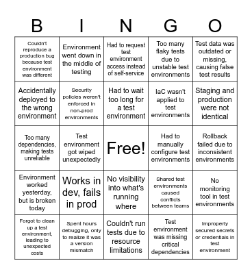 TEM Bingo Card