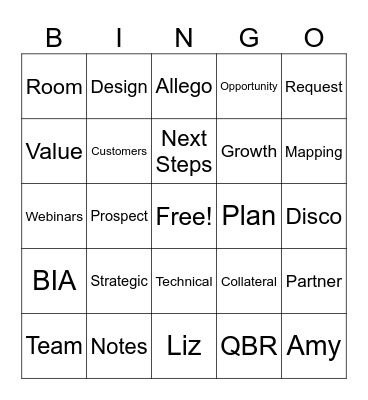 AE/SE Bingo Card