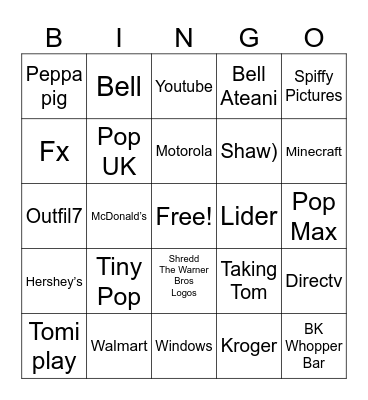 Logo Bingo Card